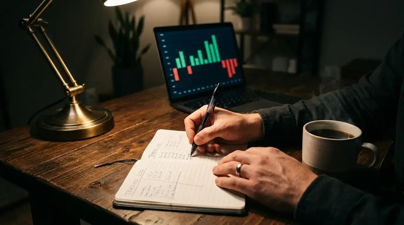 Apostador a analisar dados de desempenho em apostas desportivas